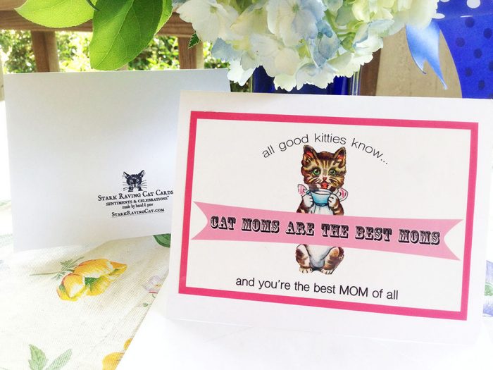 Cat Moms Are the BEST Moms Greeting Card