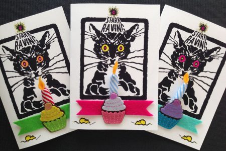 Catnip Candle Birthday Card