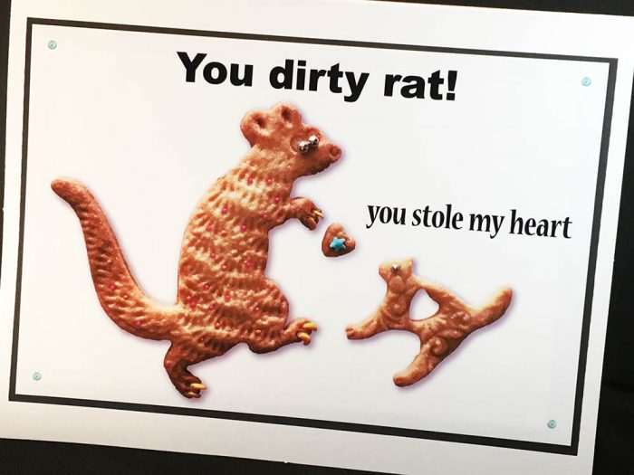 You Dirty Rat Greeting Card