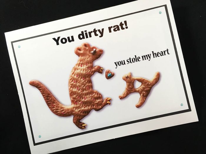 You Dirty Rat Greeting Card